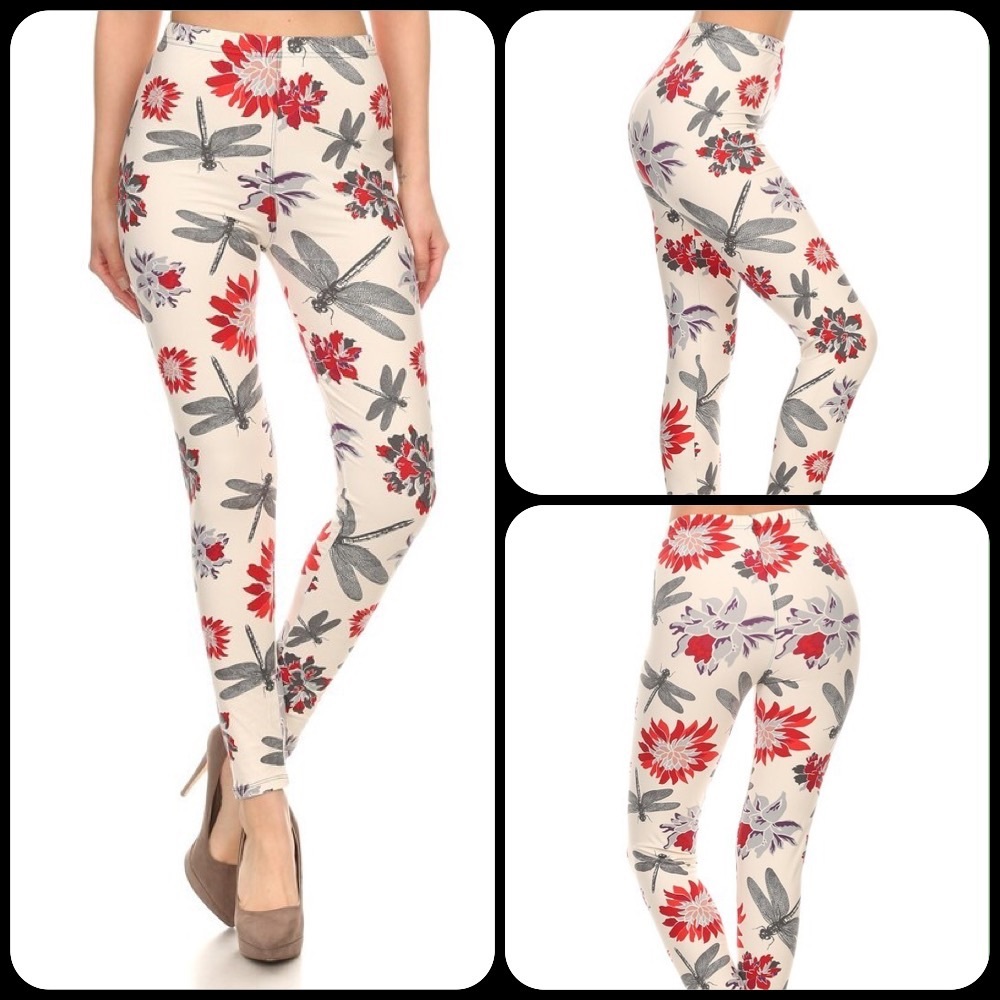 Spring Dragonfly Leggings